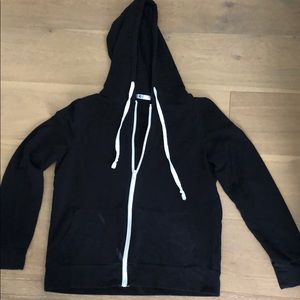 H2H Black Zip Up Hoodie Jacket